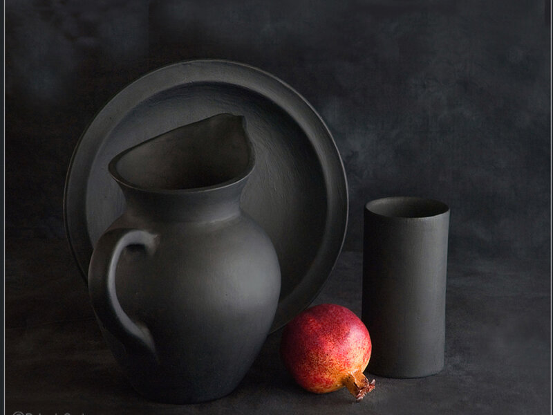 Pomegranate with Pottery