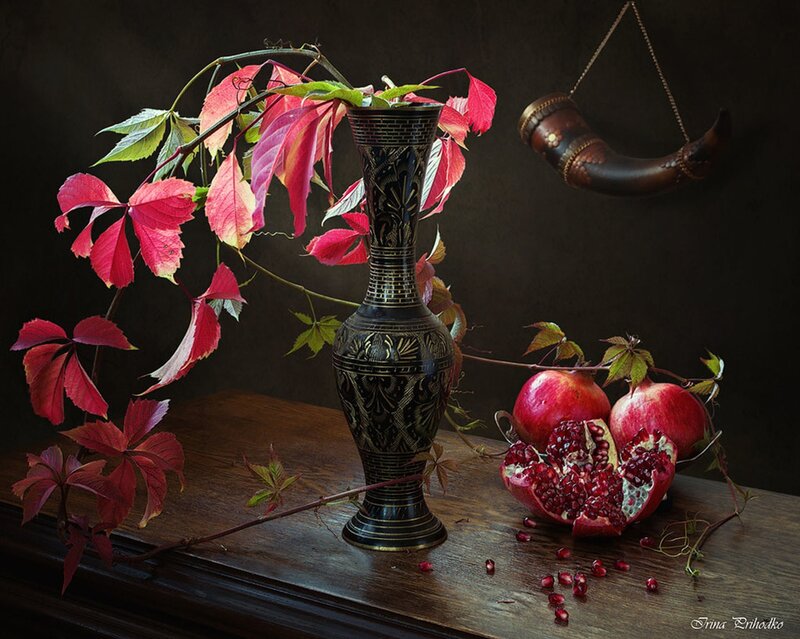 Pomegranates and Vine