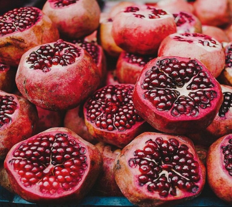 Pomegranates on Display