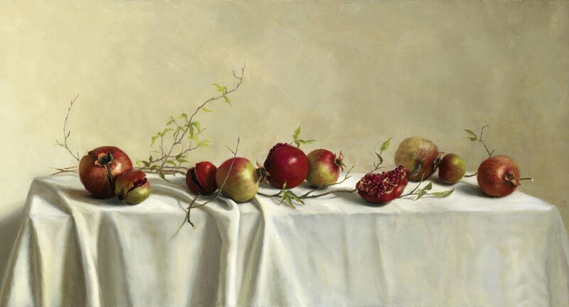 Pomegranates on Table