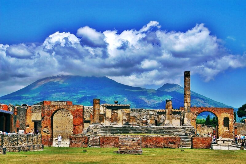 Pompeii Ruins — Blue