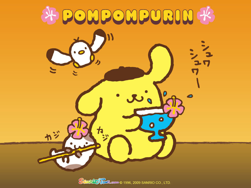 Pompompurin Eating Dessert