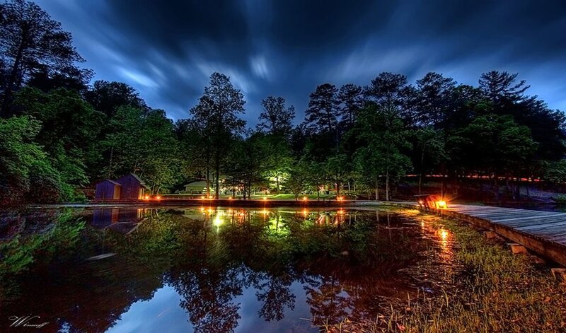 Pond at Night