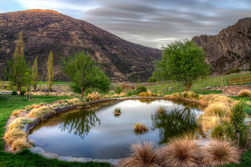 Pond in Mountain Valley — Green