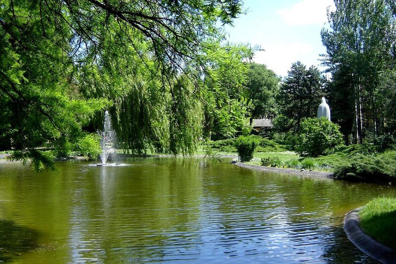 Pond with Fountain