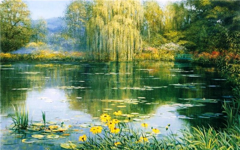 Pond with Water Lilies
