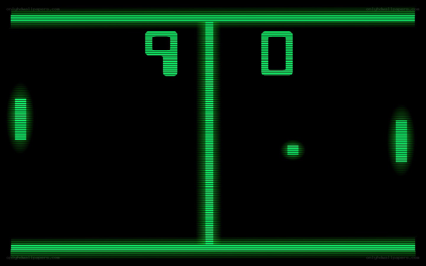 Pong game screen