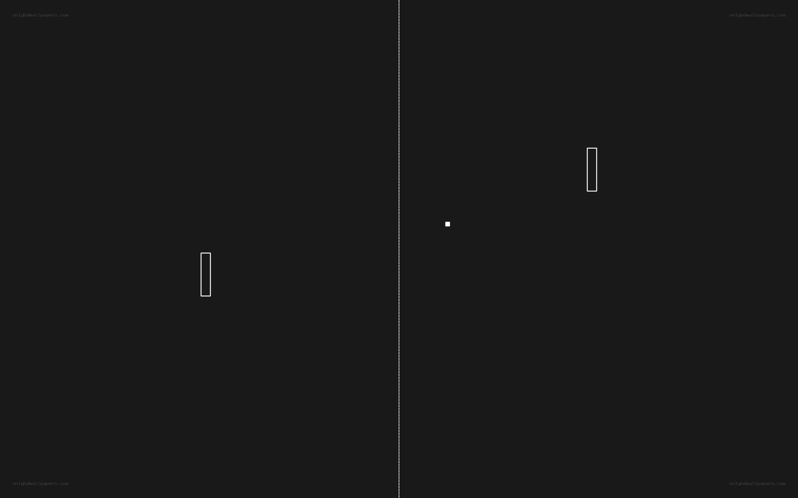 Pong game screen
