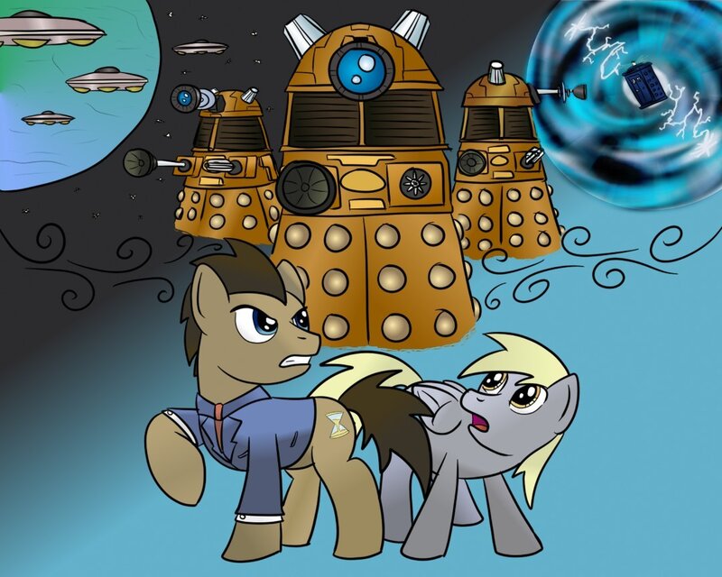 ponies and daleks in space