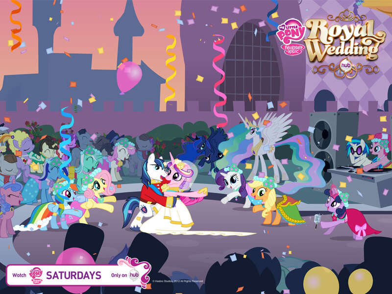 Ponies Dancing at Wedding