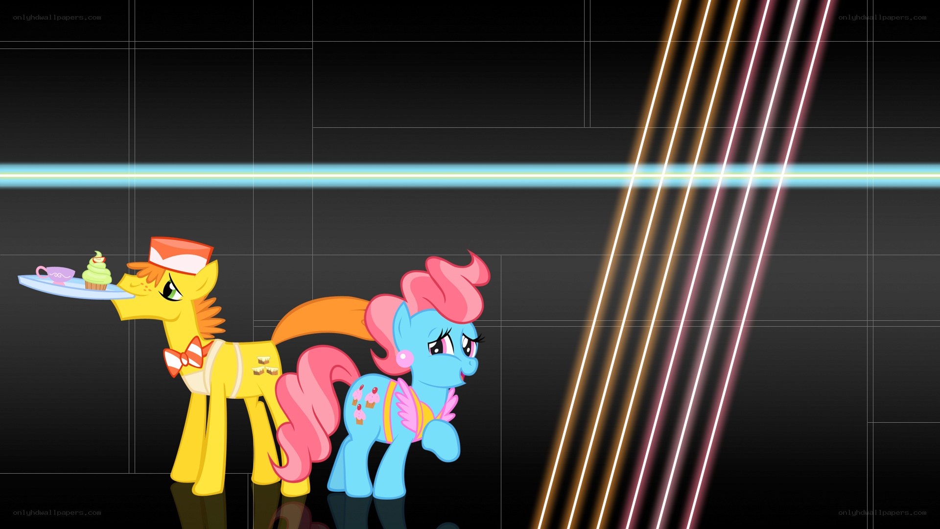 ponies in a futuristic setting