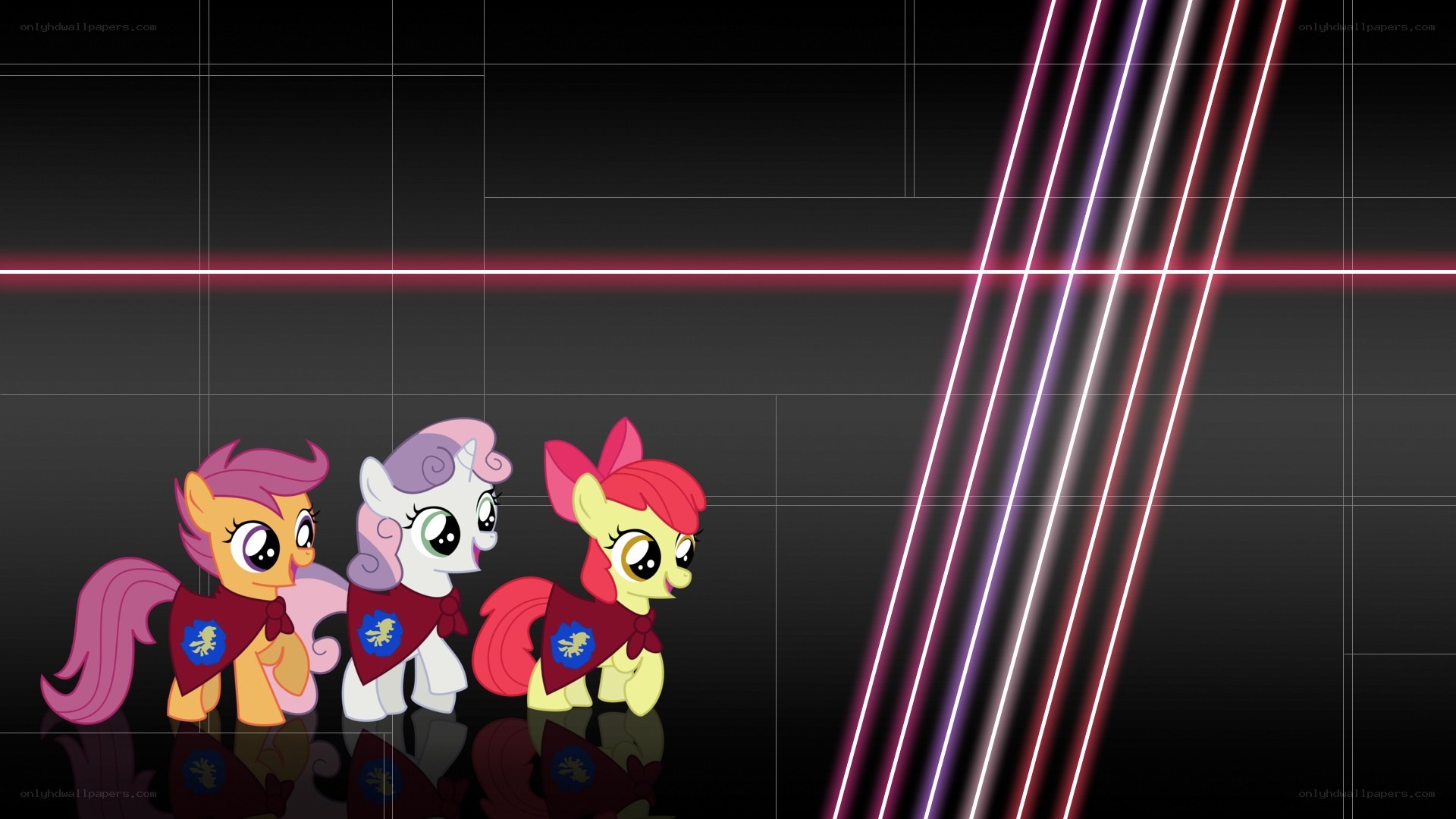 ponies in a futuristic setting