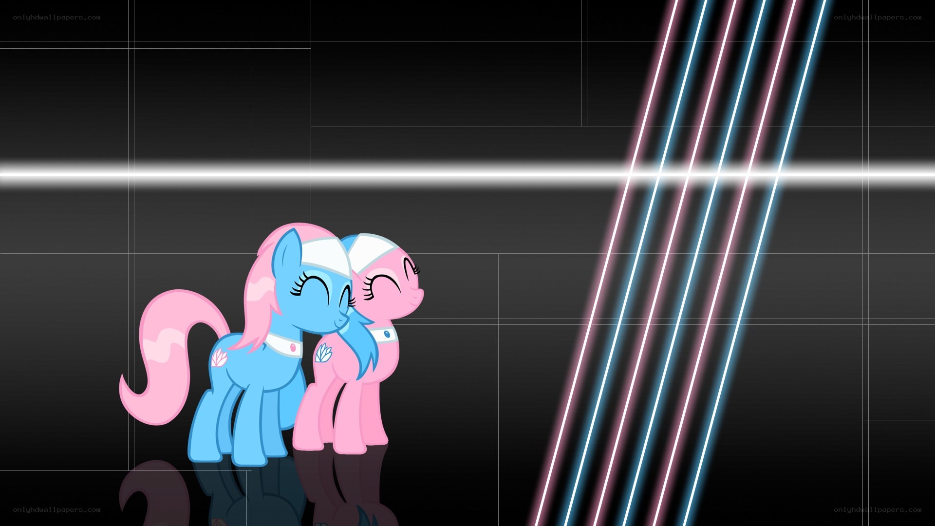 ponies in a futuristic setting