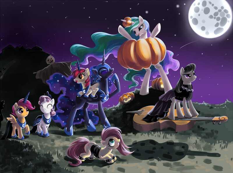 Ponies in a Graveyard