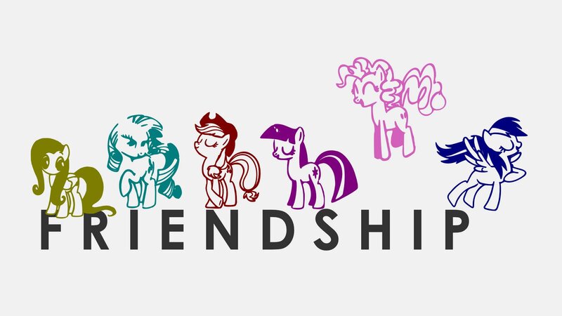 Ponies in a Line