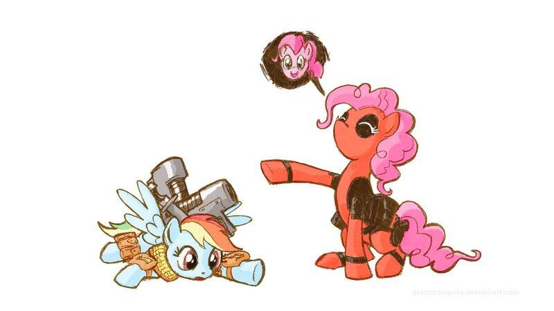 ponies in action poses