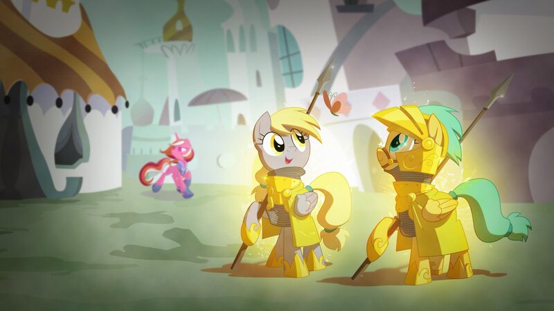 Ponies in Golden Armor