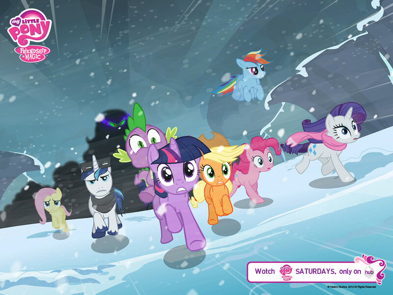 Ponies in Snow