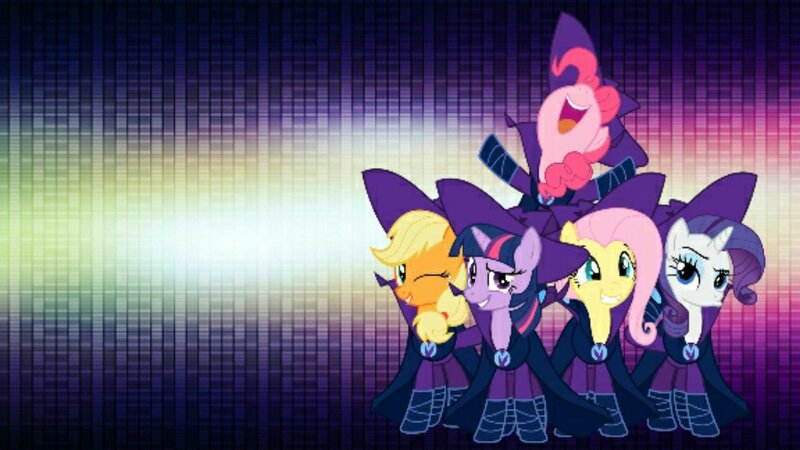 Ponies in Witch Costumes