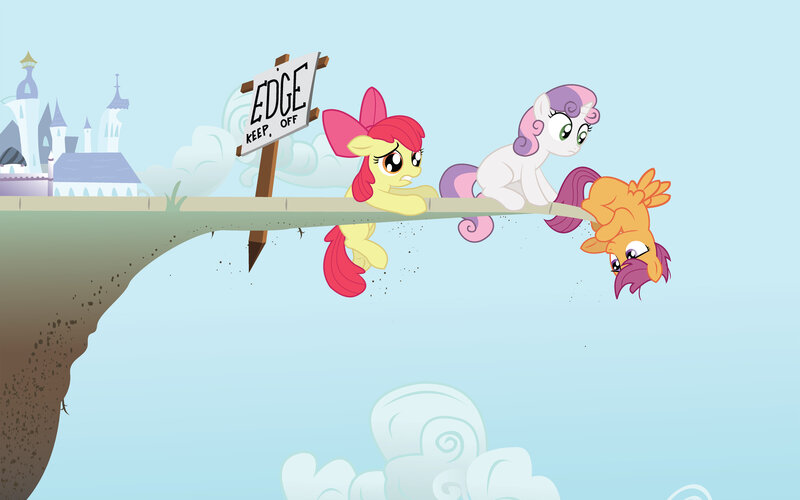 Ponies on a Cliff Edge