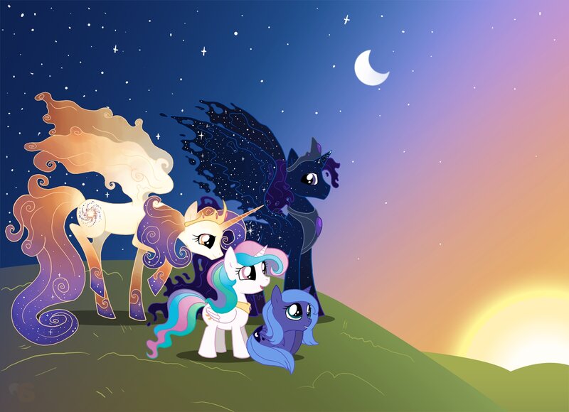 Ponies on a Hill