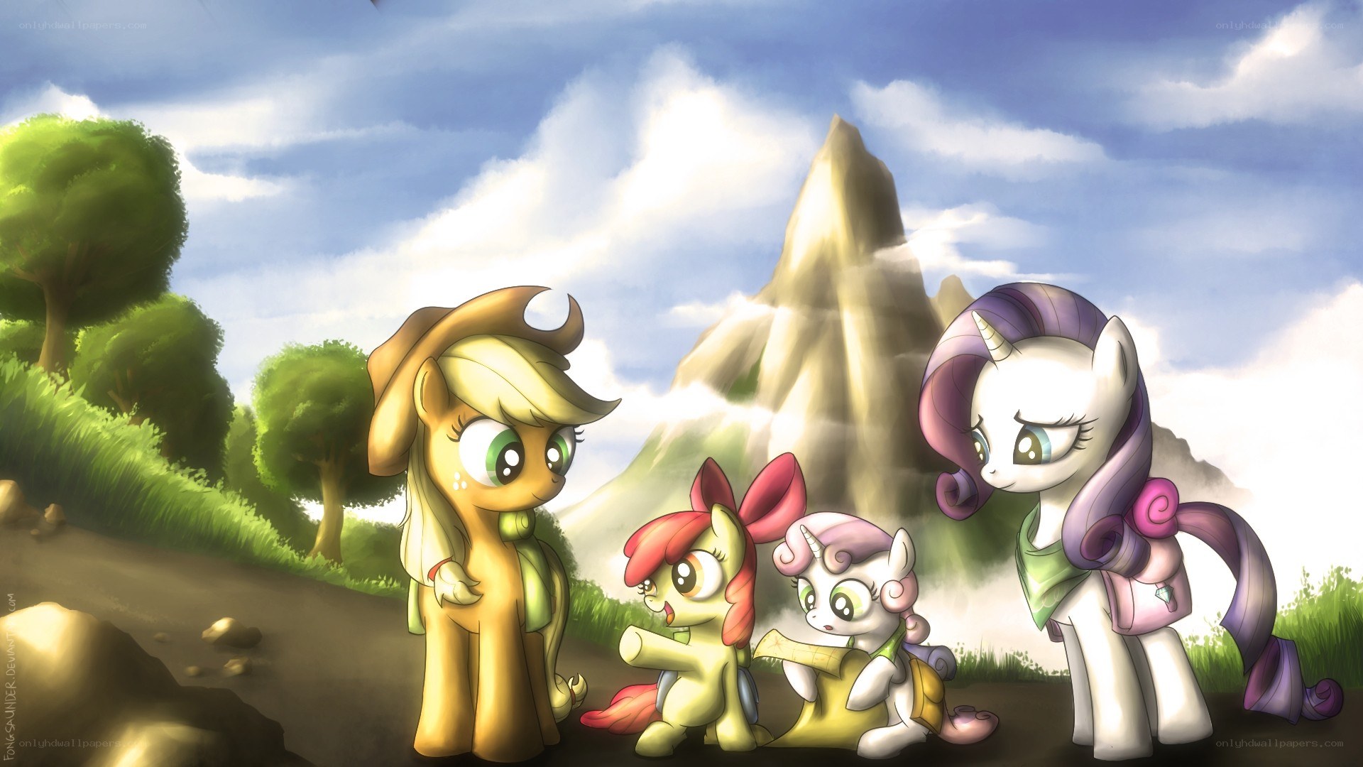 ponies on a journey
