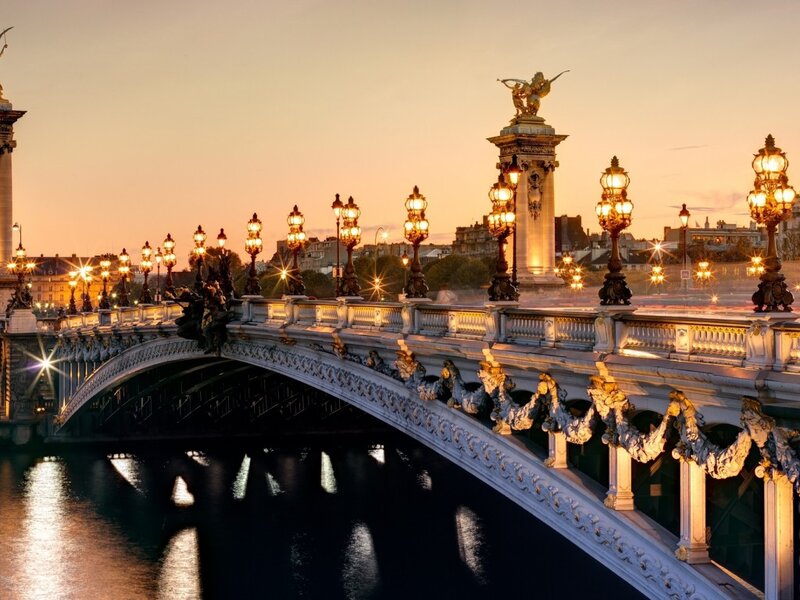 Pont Alexandre III Bridge — Gold, Serene