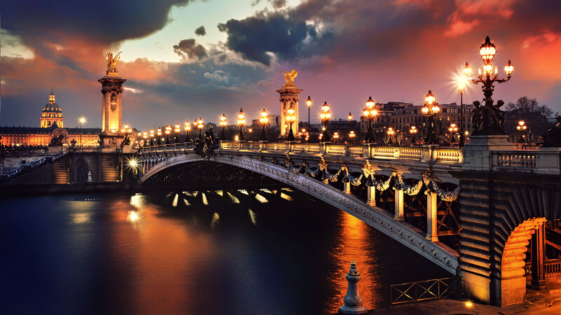 Pont Alexandre III Bridge — Orange