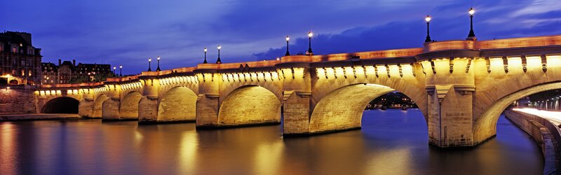 Pont Neuf Bridge — Blue, Serene, Night
