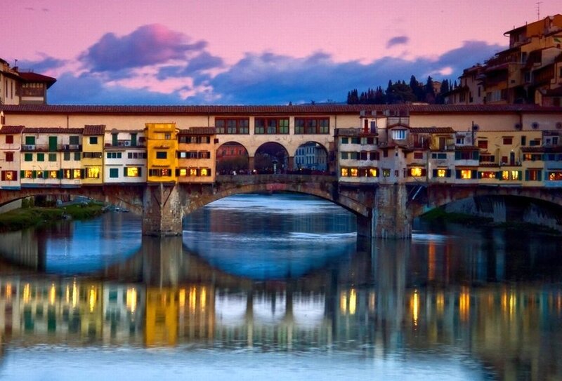 Ponte Vecchio Bridge — Purple