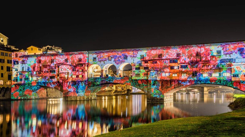 Ponte Vecchio Bridge — Red