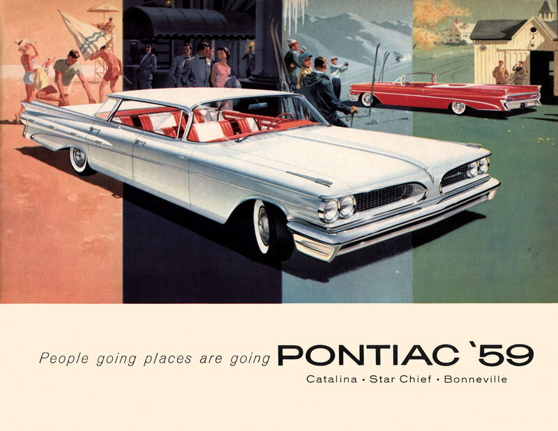 Pontiac '59 car advertisement