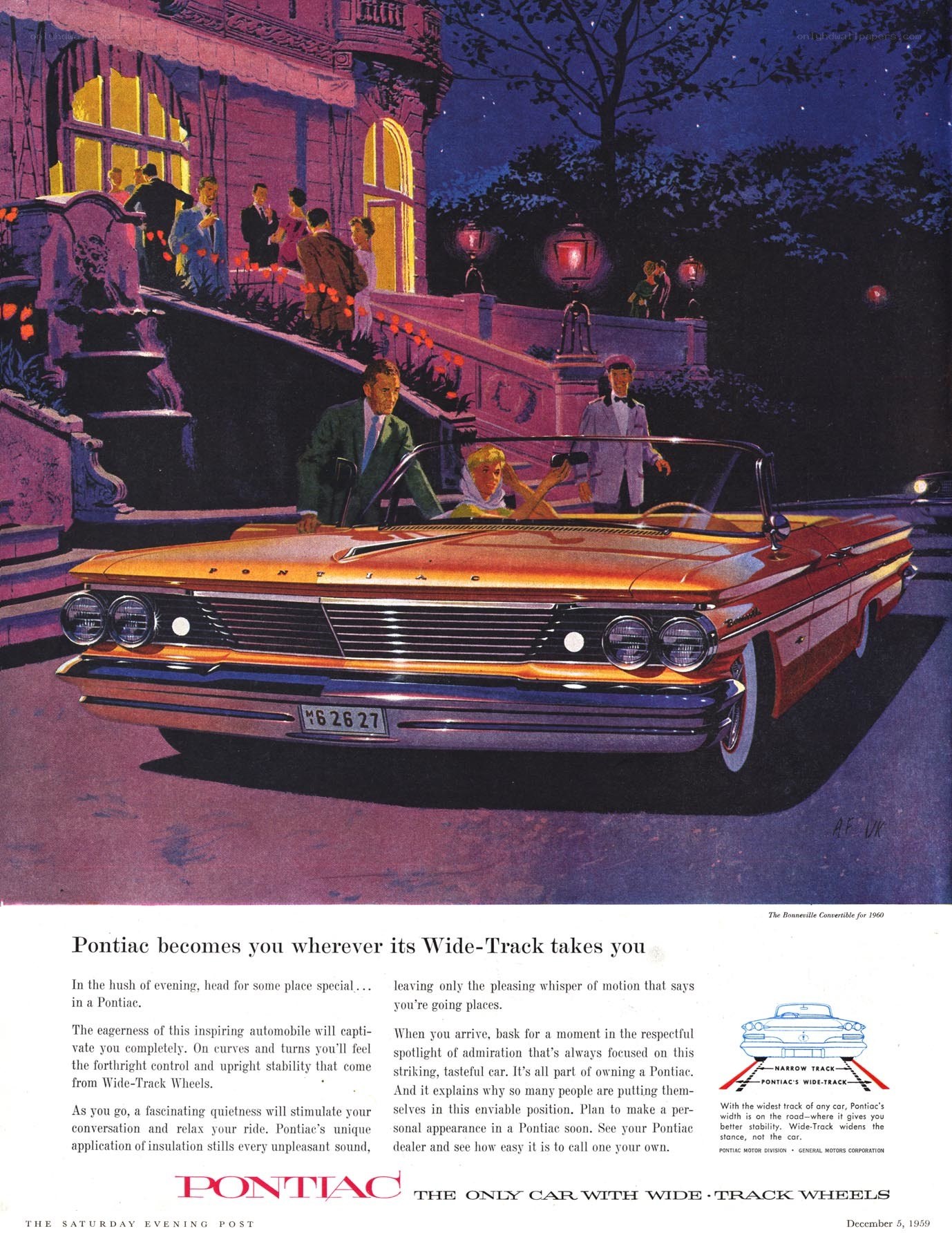 Pontiac car advertisement