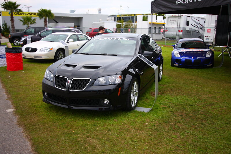 Pontiac cars at outdoor show