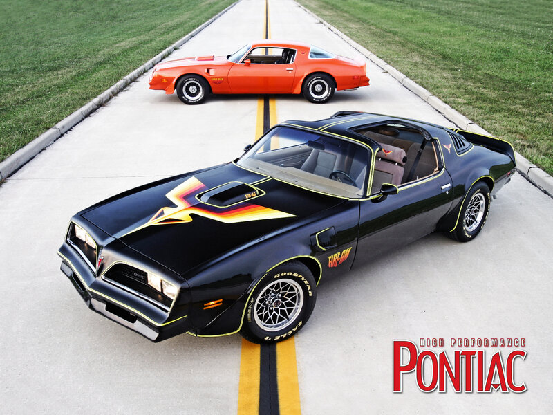 Pontiac Firebird muscle cars