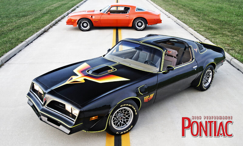 Pontiac Firebird muscle cars