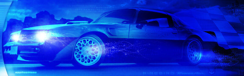 Pontiac Firebird Trans Am in blue