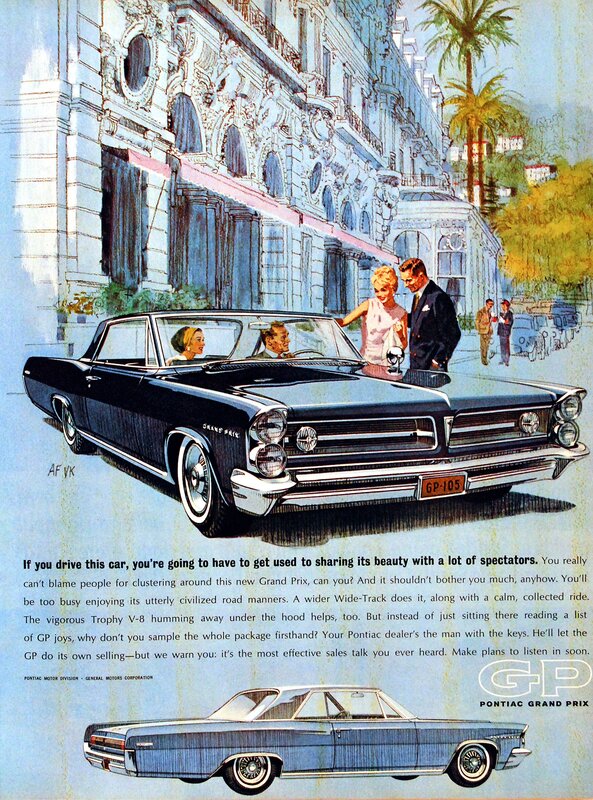Pontiac Grand Prix car ad