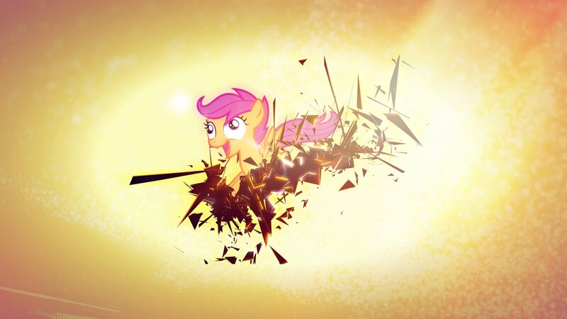 Pony Breaking Through Barrier