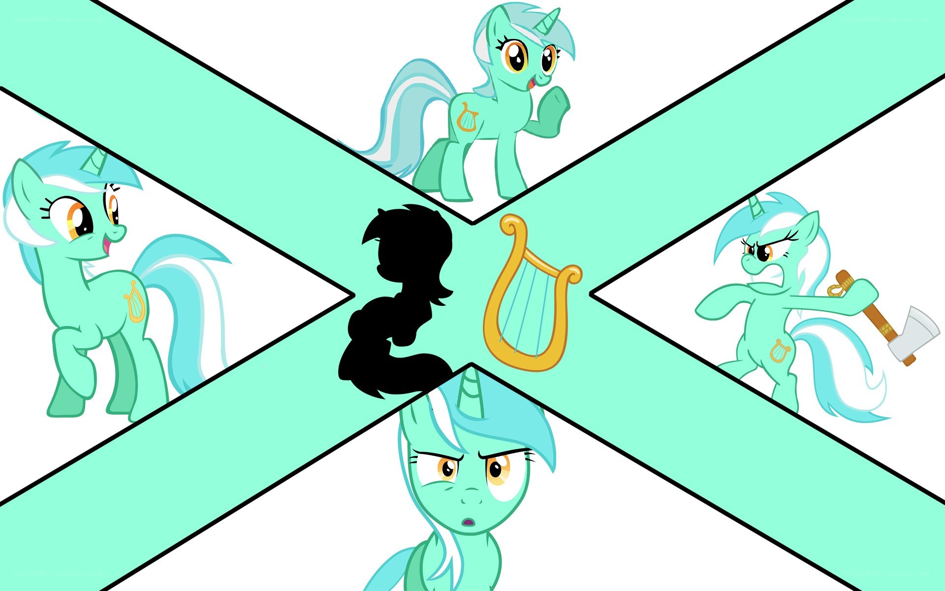 Pony character collage