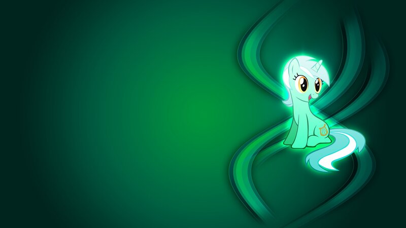 Pony Character on Green Background