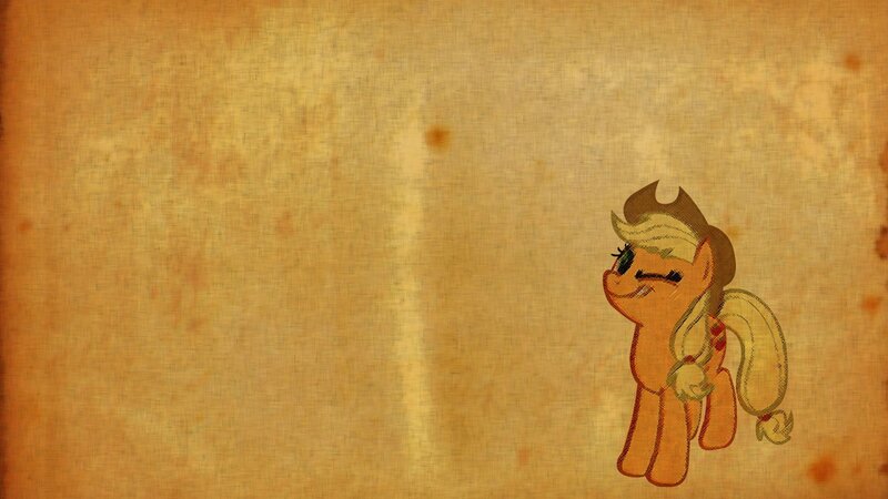 Pony Character on Parchment