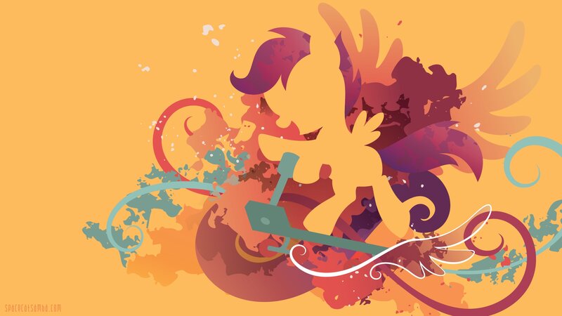 Pony Character Silhouette — Orange