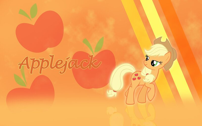 Pony Character with Apples — Orange