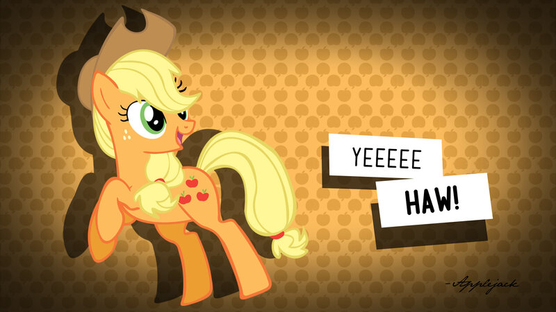 Pony Character with Apples — Yellow