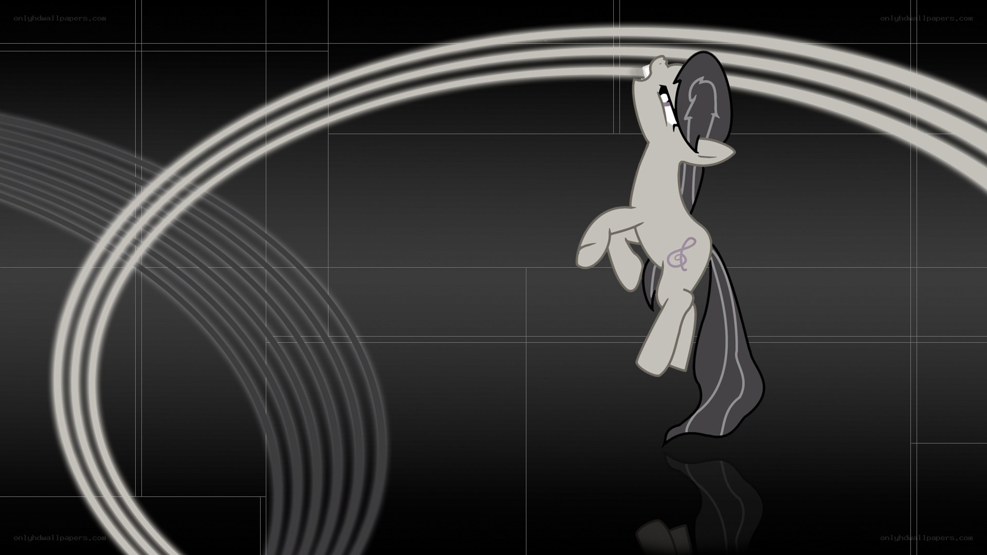 Pony character with musical note