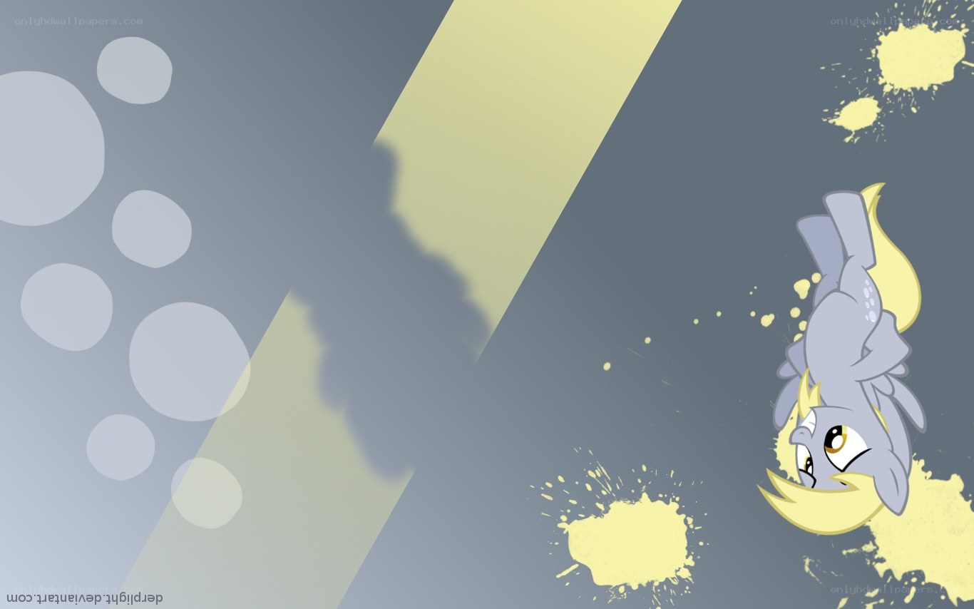 pony character with paint splatters