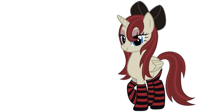 pony character with red hair