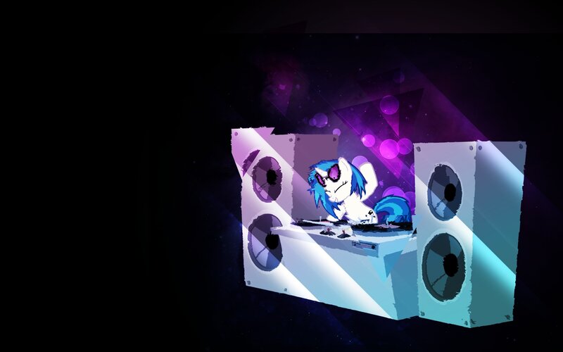 Pony Dj at Turntable