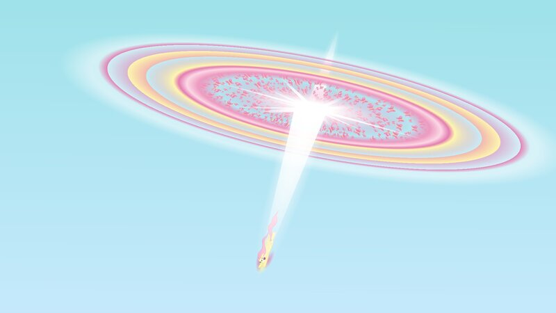 Pony Flying Through Portal